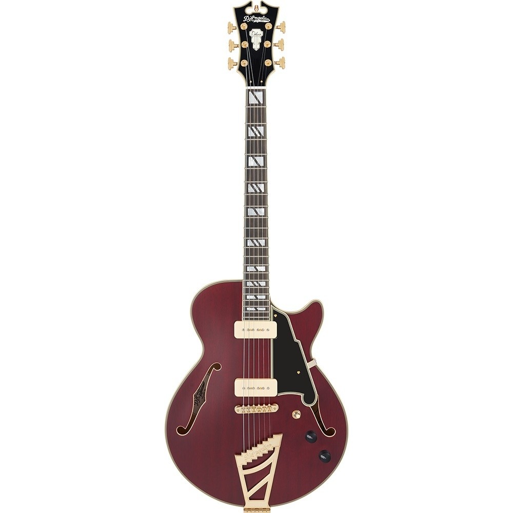 D’Angelico Deluxe SS P-90 -Satin Trans Wine- Loan Online Store Exclusive