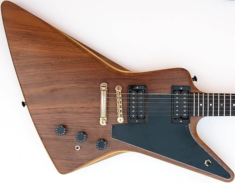 Gibson Explorer E2 1980 5 piece walnut/maple laminated body, maple neck