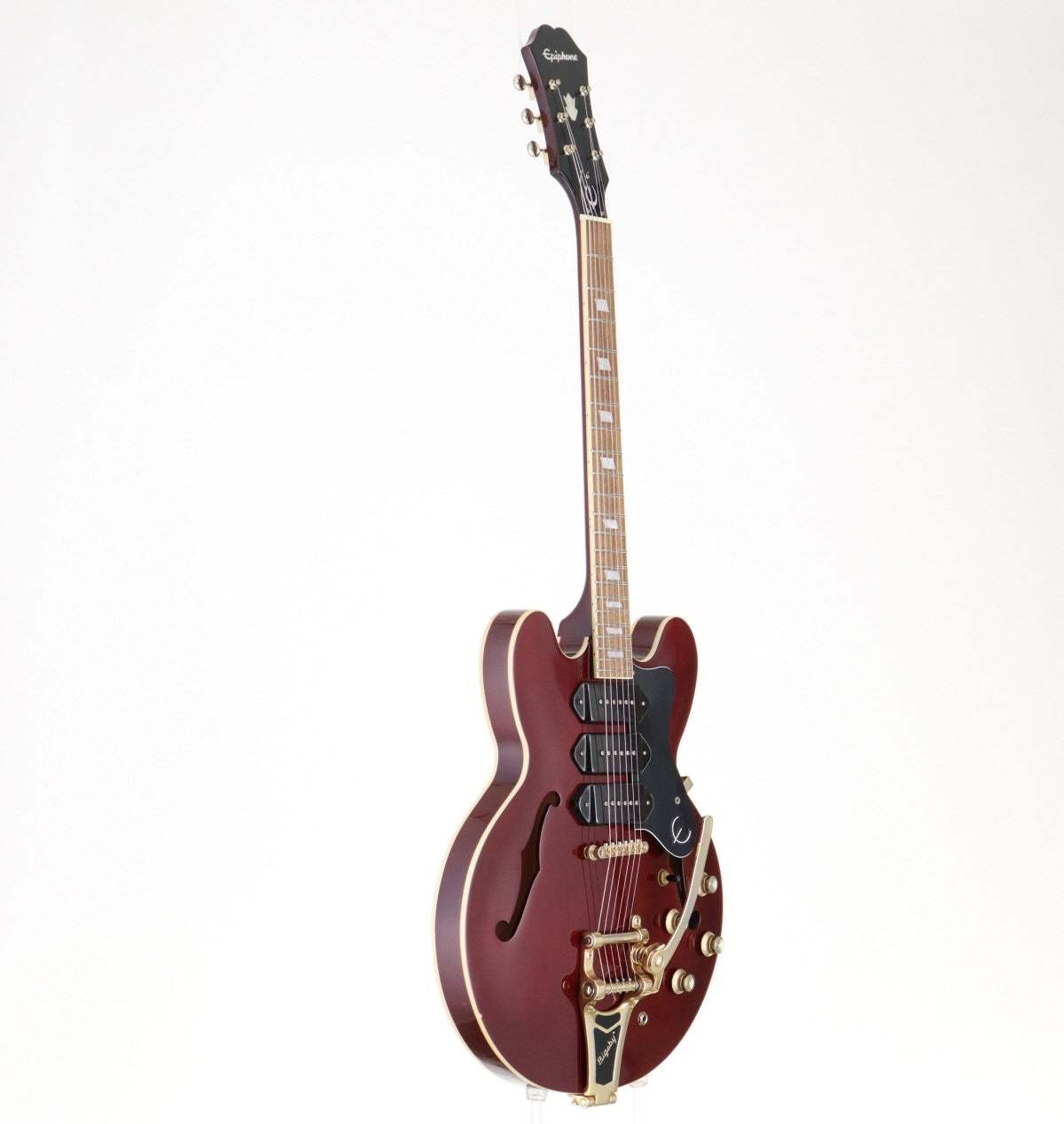 Epiphone Riviera Custom P93 Semi-Hollow Guitar Wine Red P-90s Used