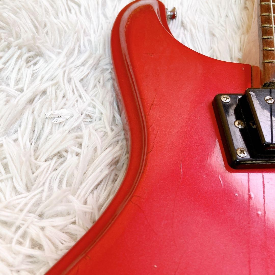 Morales Mosrite Type Electric Guitar Red MIJ Japan Vintage Zen-On 1960s-70s