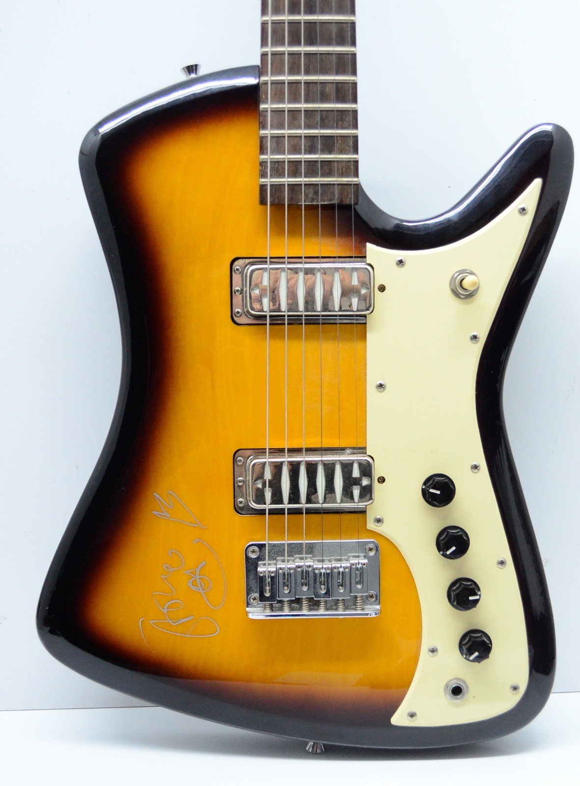 Eastwood Airline Bighorn Electric Guitar Signed by Stone Gossard of Pearl Jam