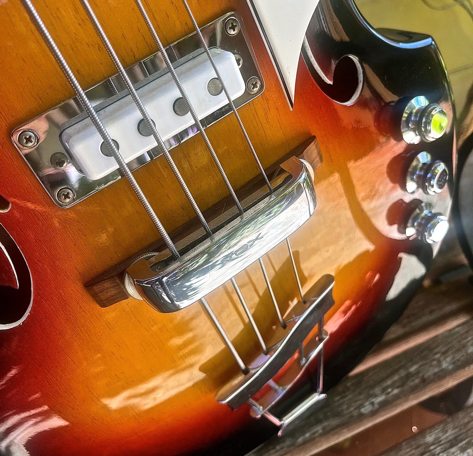 Vntg 1960’s VOX Astro IV Bass + Case Strap Case Candy USA SELLER Free Ship!! WOW