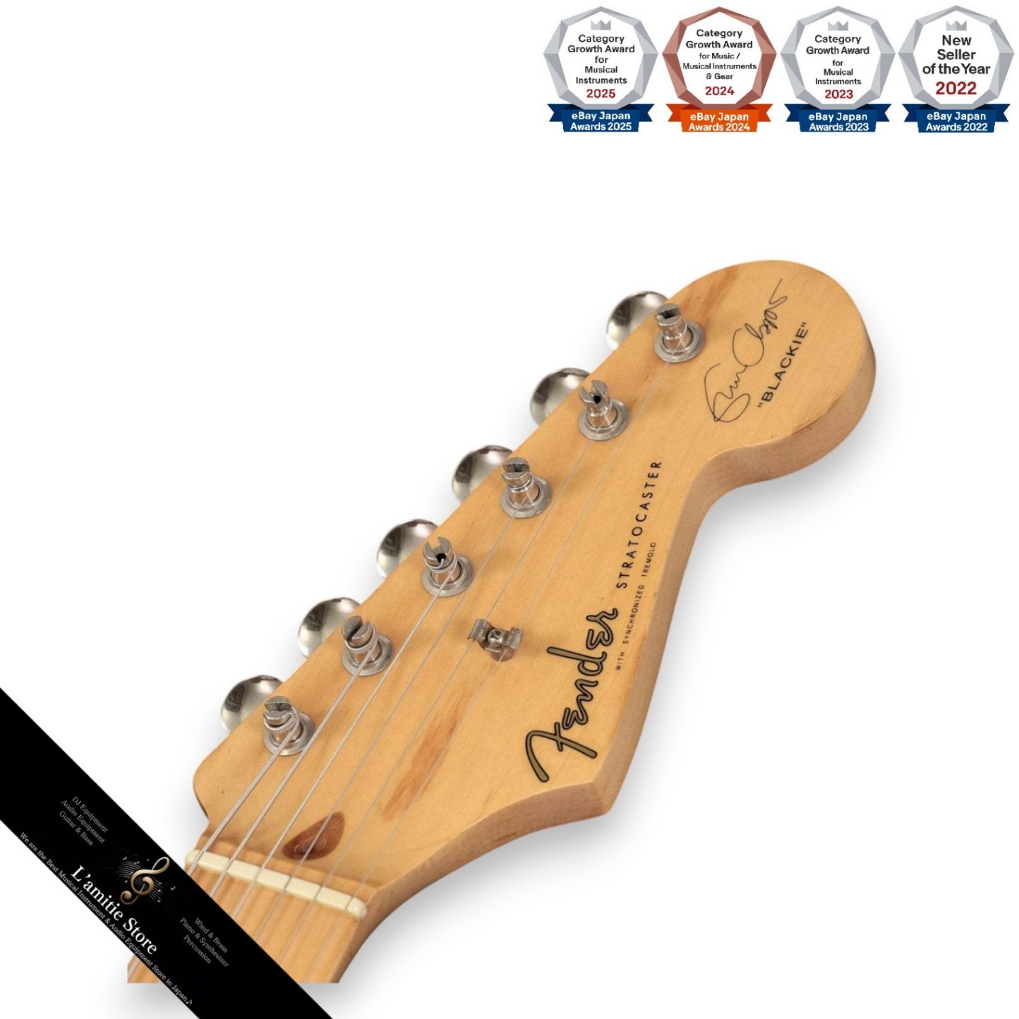 Fender Eric Clapton Stratocaster Black with Vintage Noiseless Pickups 2003