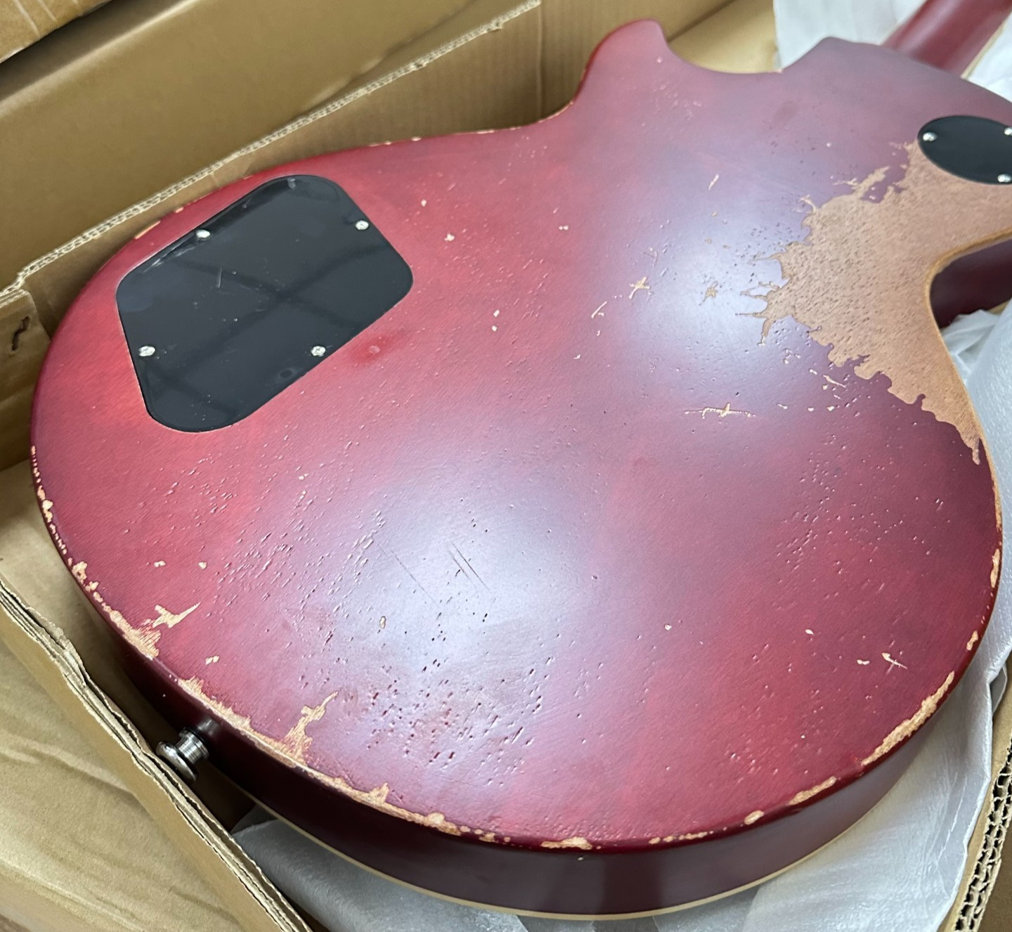 Sunburst LP Style Electric Guitar Rosewood Fingerboard Chrome Part