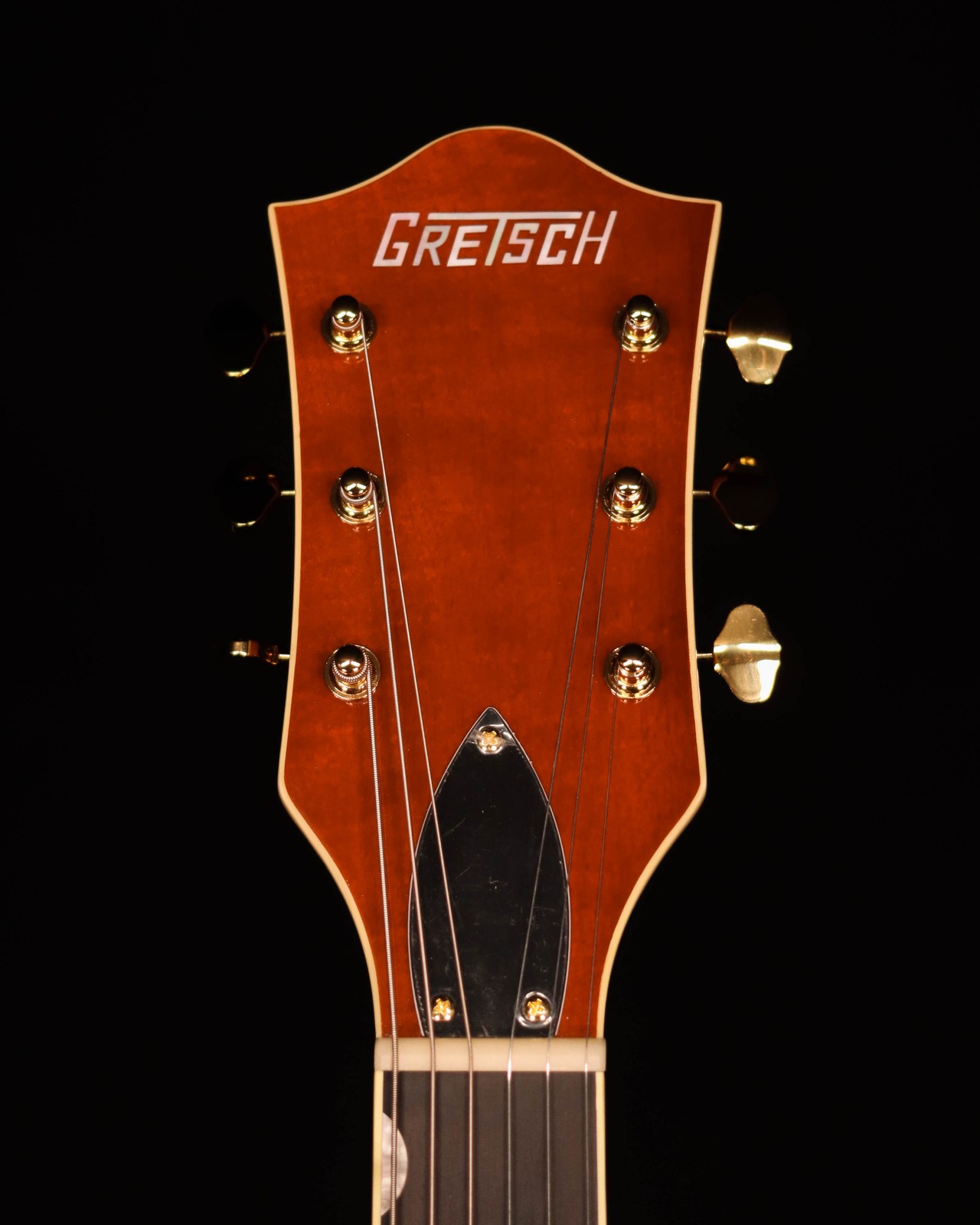 Gretsch Synchromatic Nashville Hollow Body Single-Cut, Ebony FB, 50’s Orange