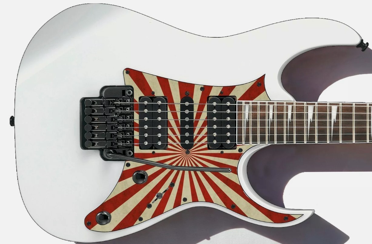 Guitar Skin Axe Wrap Re-skin Bass Reface Jurassic Park Dinosaur Reflection GS080