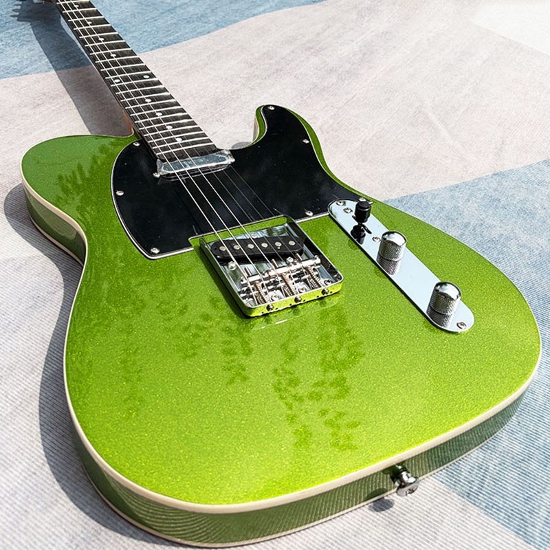 Unbranded Electric Guitar, Green Sparkle Finish, SS Pickups, Free shipping