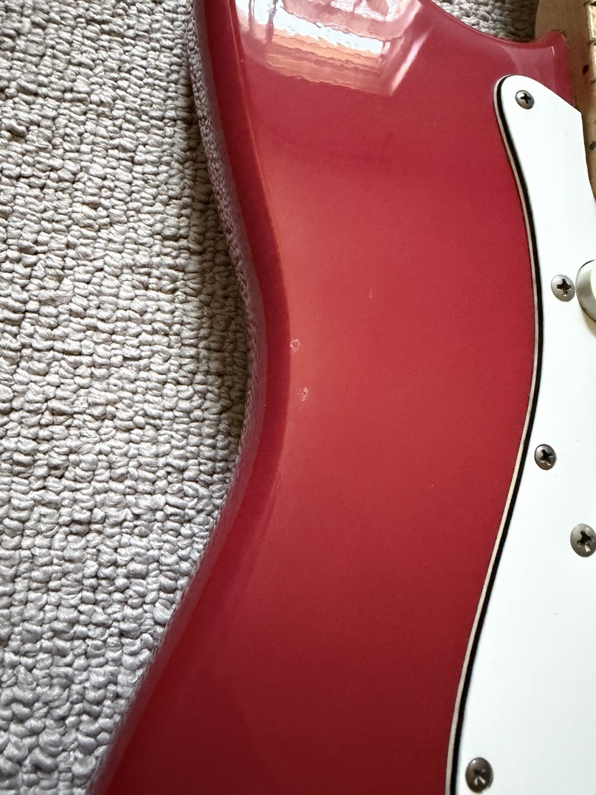 1989-1990 Fender Squier Stratocaster Made In USA Electric Guitar in Red
