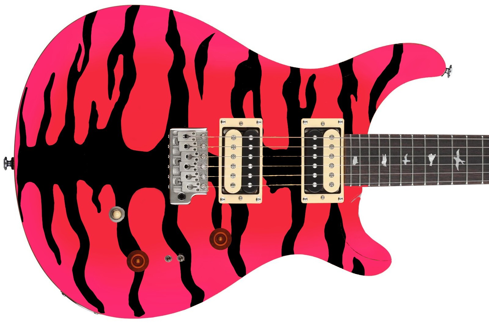 Guitar Skin Wrap Axe Reface Iconic 80’s Vivid Bengal Tiger 8 Bursts – 1222
