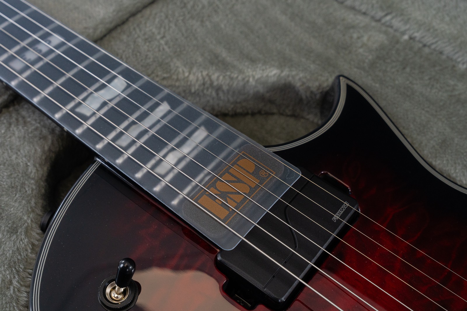 ESP E-II Eclipse E/G, Ebony Fingerboard, See Thru Black Cherry Sunburst