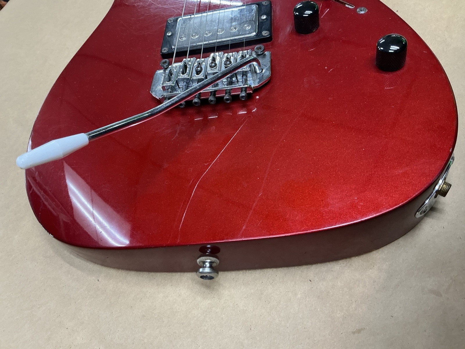 Ibanez RG120 Electric Guitar Red Great Condition ProSetup soft case.