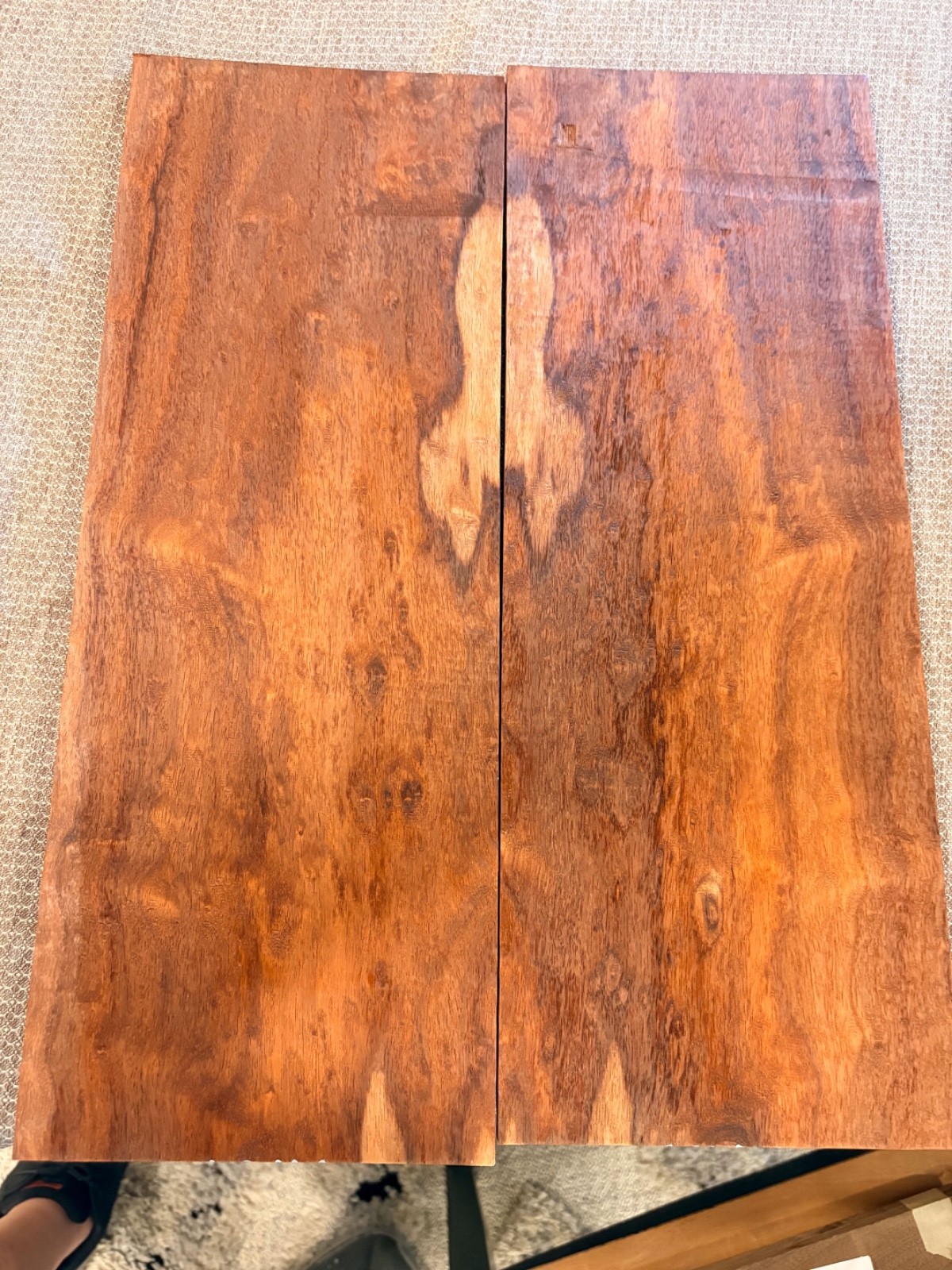 GUITAR DROP/CARVE TOP LUTHIER WOOD BUBINGA 17.875X13.25X.34 #1370