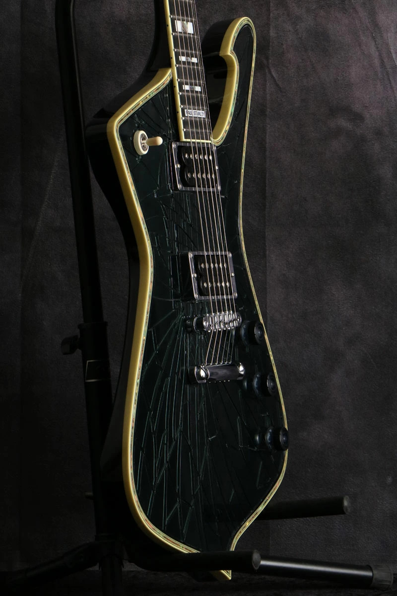 Ibanez Paul Stanley Limited PS3CM Black Cracked Mirror Made In Japan S/N D241404
