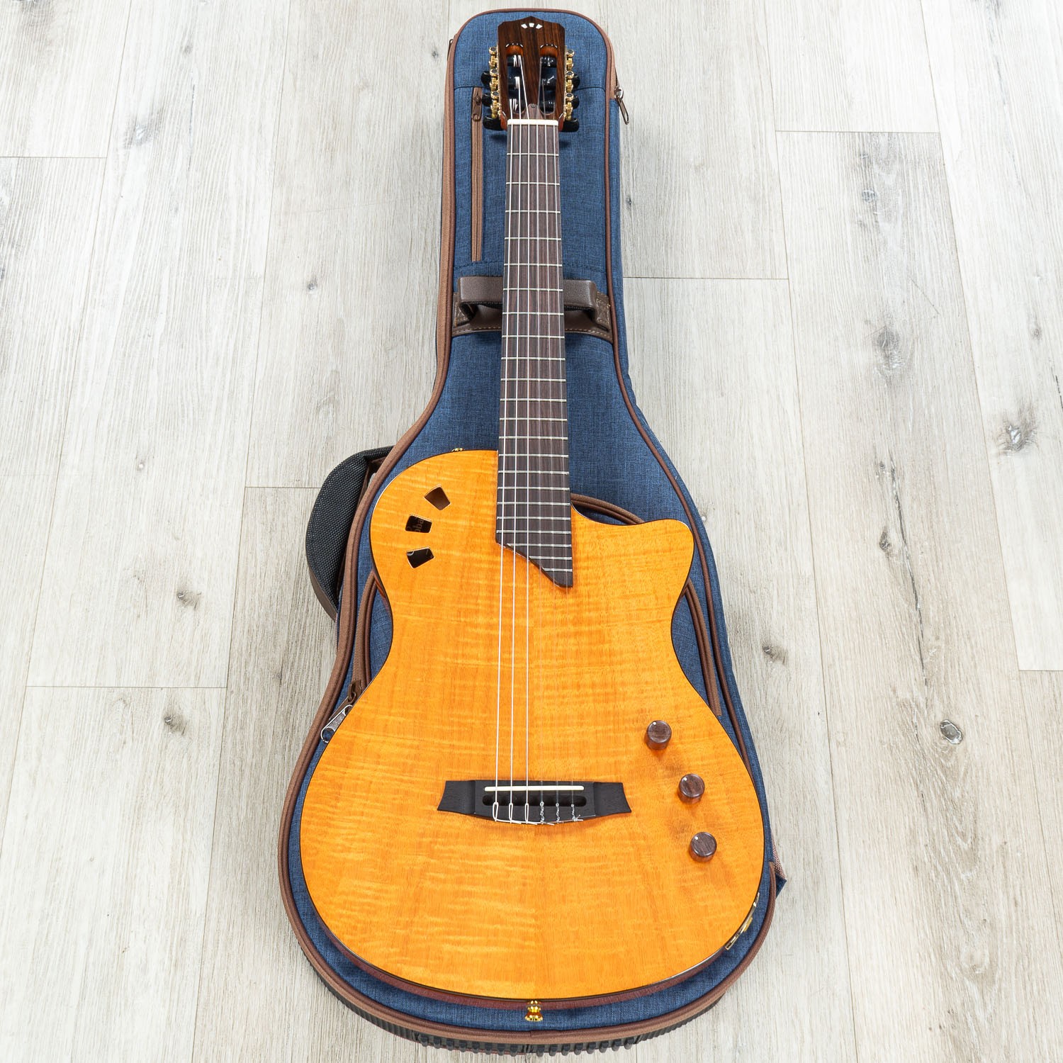 Cordoba Stage Electric Nylon String Guitar, Pau Ferro Fretboard, Natural Amber