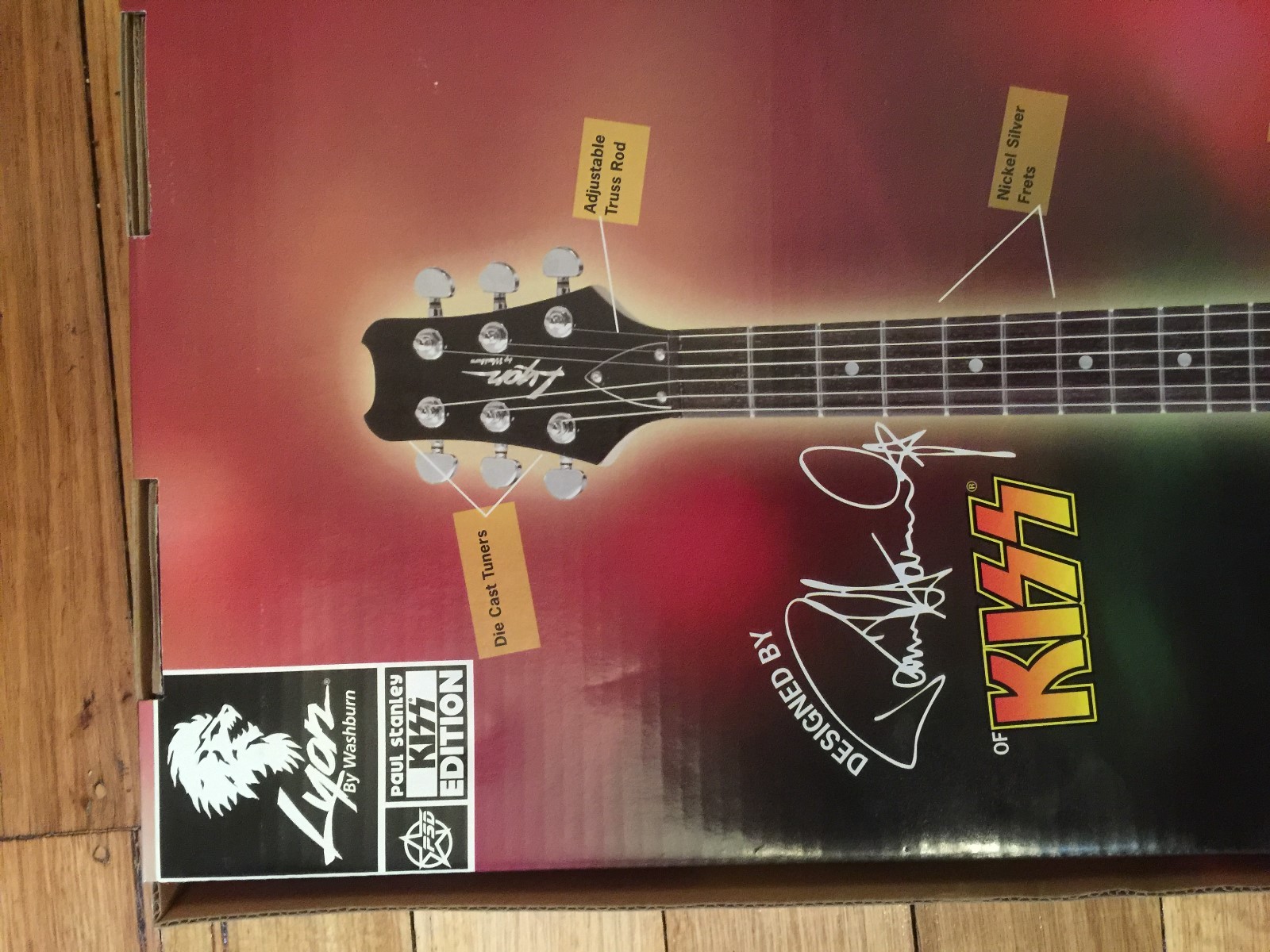 Paul Stanley Designed & Signed Red Kiss Electric Guitar – Limited Edition – Rare