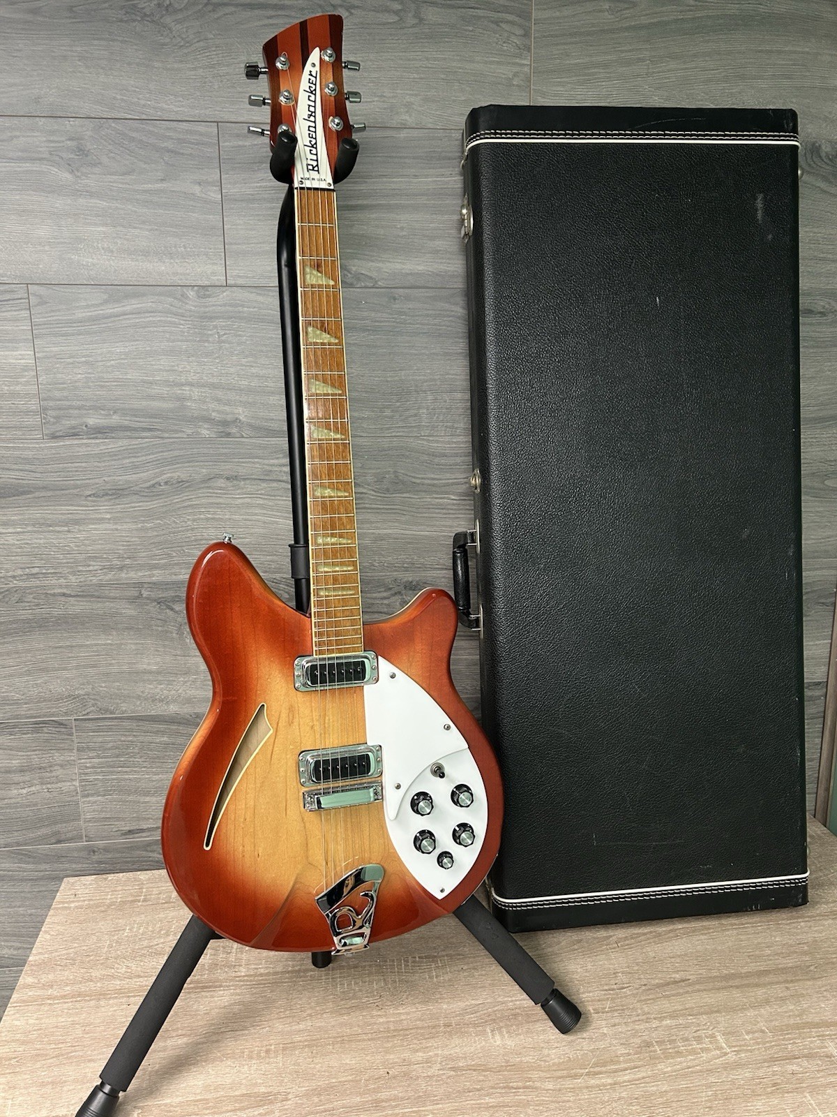 1986 Rickenbacker 360 Fireglo Electric Guitar w/ Case #2697