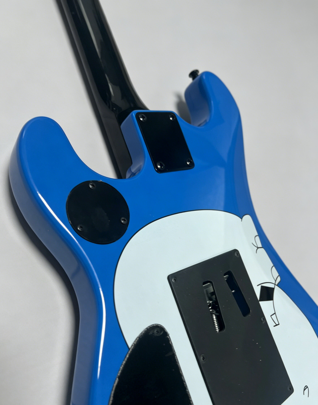 US STOCK Blue Graphic “Arm The Homeless” Style Electric Guitar HH Pickups
