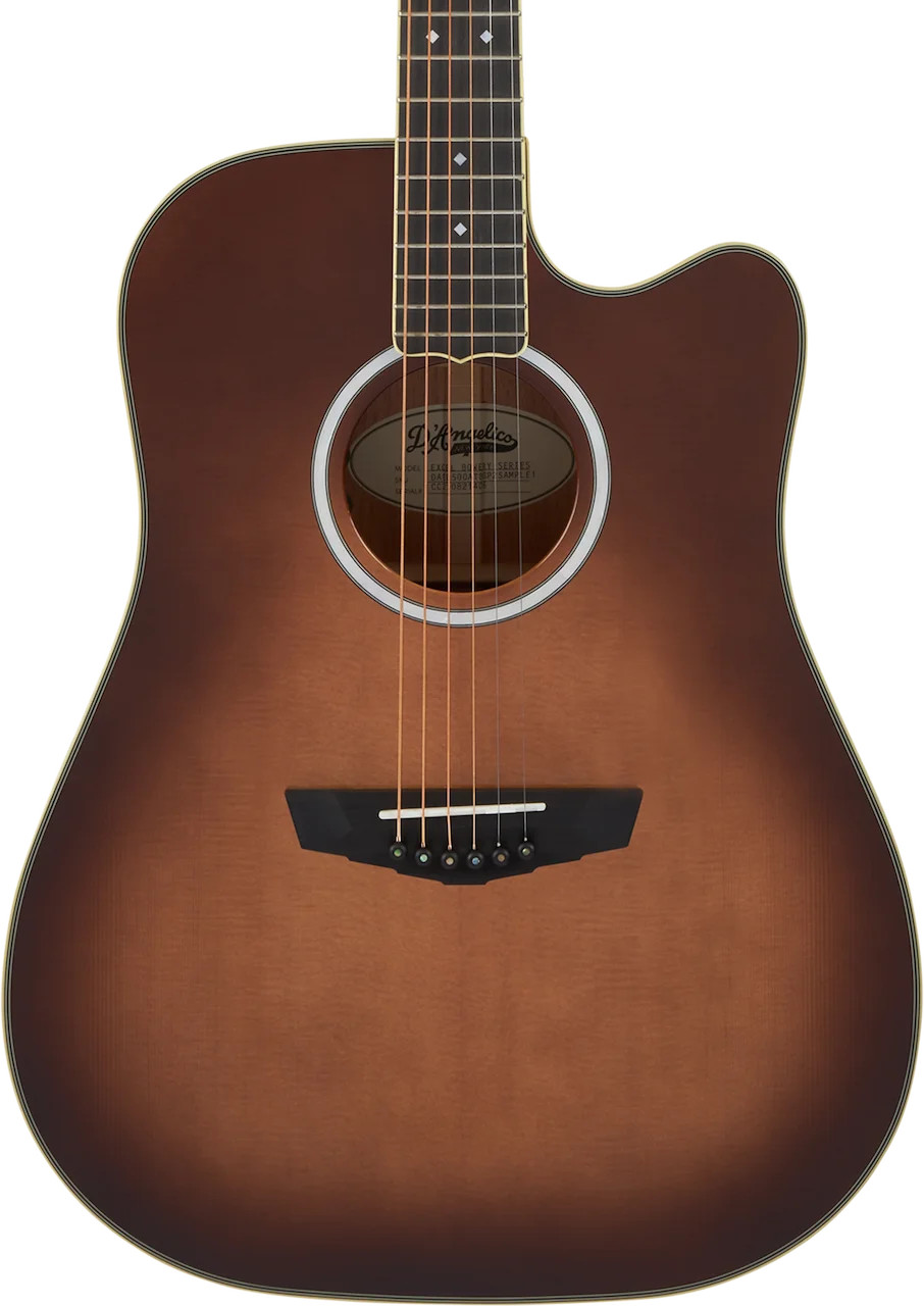D’Angelico Excel Bowery Dread Acoustic-Electric Guitar Autumn Burst Finish