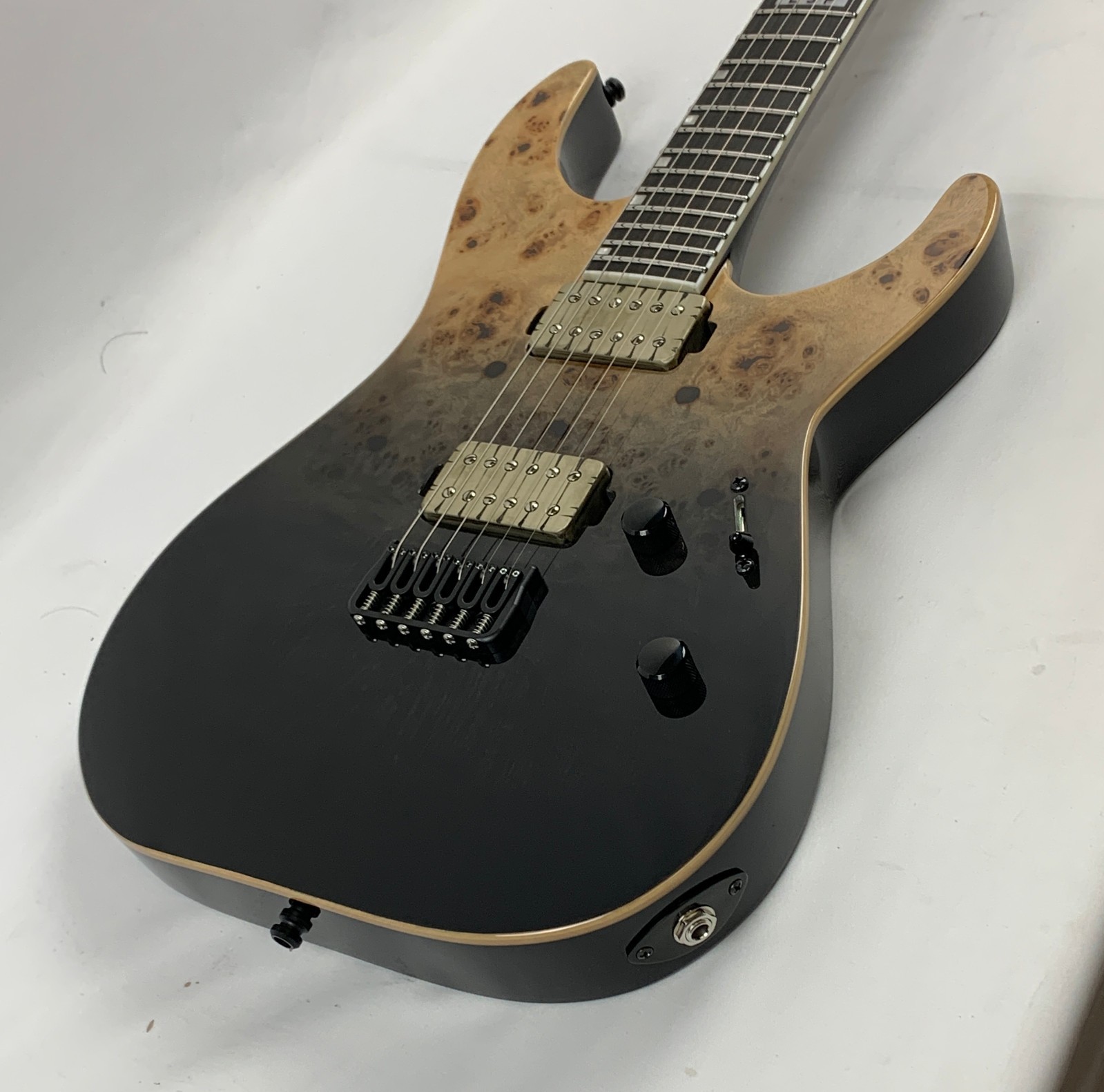 ESP E-II M-II NT Black Natural Fade Electric Guitar + Case B-Stock MIJ MII M2