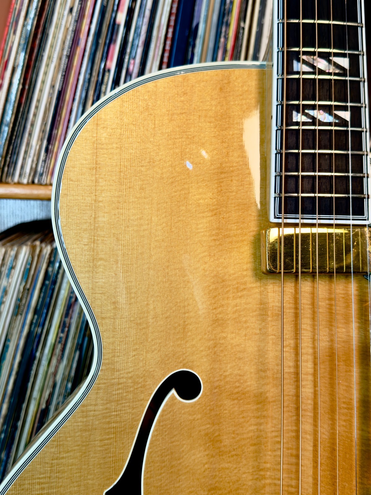 1997 Gibson Custom Shop LeGrand • Carved & Flamed Maple Back, Sides, & neck