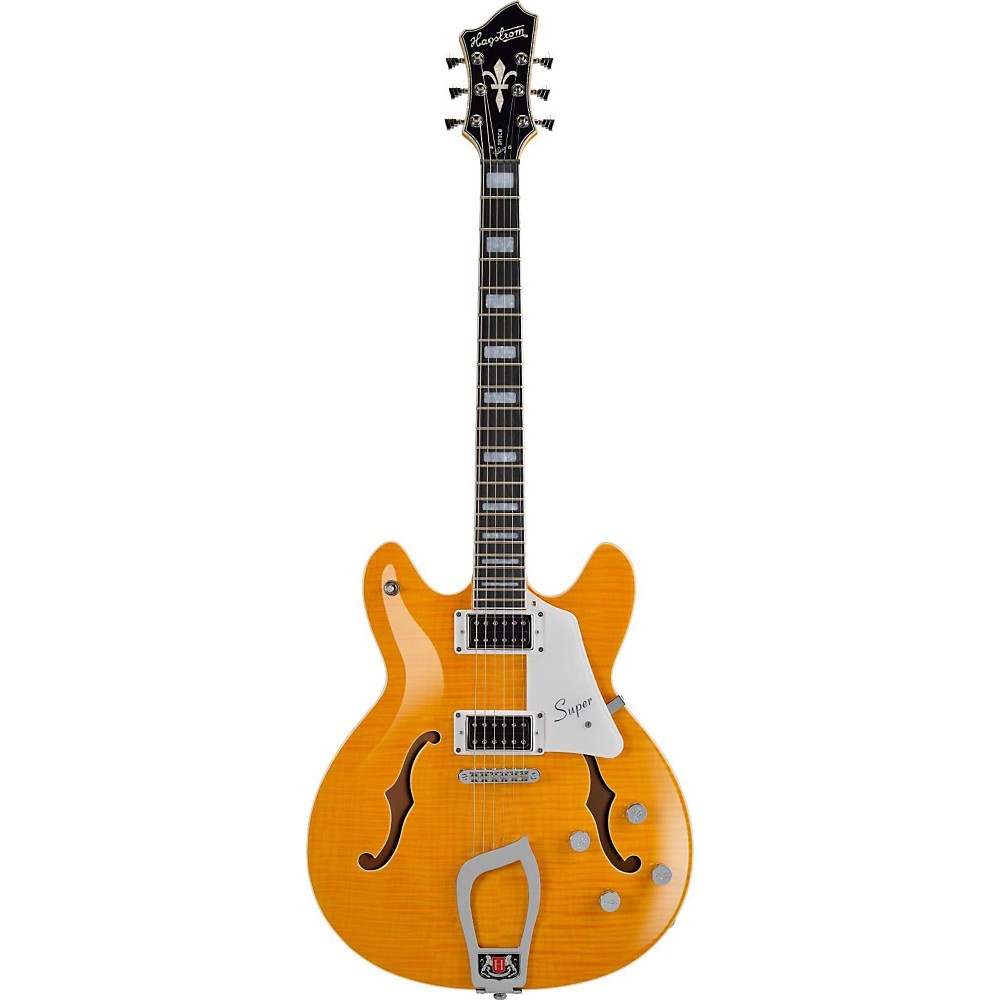 Hagstrom Super Viking Flame Maple Electric Guitar Dandy Dandelion