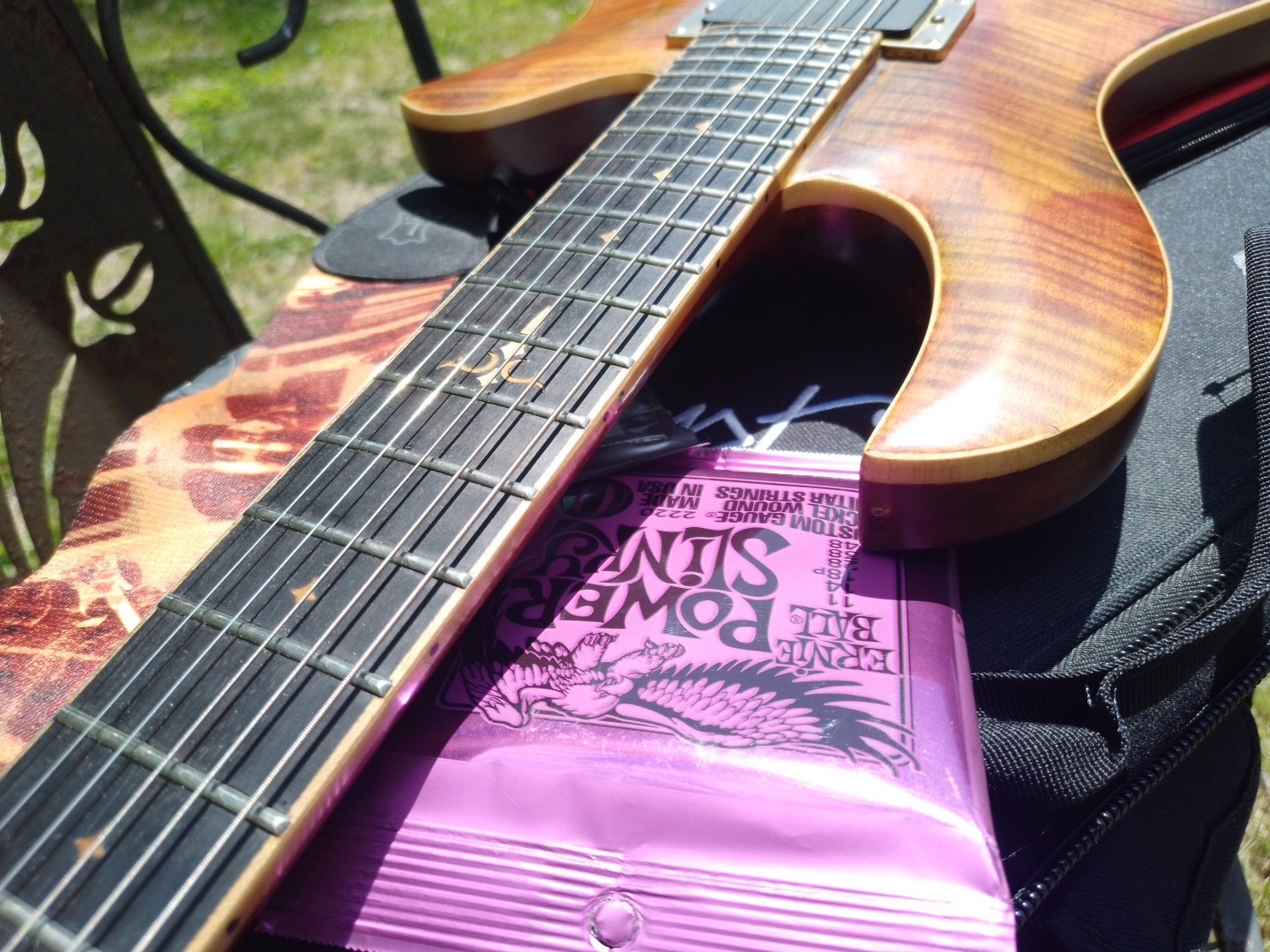 BC RICH Eagle Archtop Deluxe Antique Violin Bag Extras Hendrix EMG Player 🎸