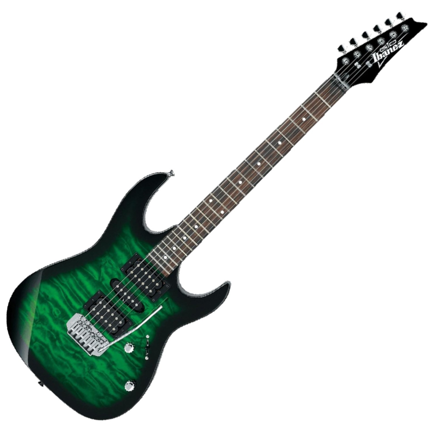 GIO Series Electric Guitar – Transparent Emerald Burst