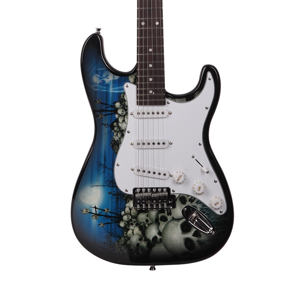 🎸 FREE SHIPPING!🎸S Style Electric Guitar +Soft Case/Gig Bag +Strap +Cable!