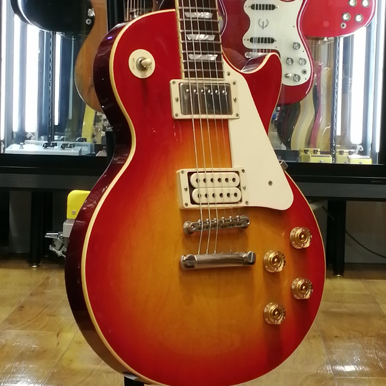 [ORVILLE] LPS-75 Les Paul Cherry Sunburst Electric Guitar Used From Japan GigBag