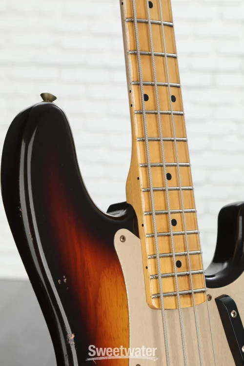 Fender Custom Shop 1958 Precision Bass Relic – Aged Chocolate 3-color Sunburst