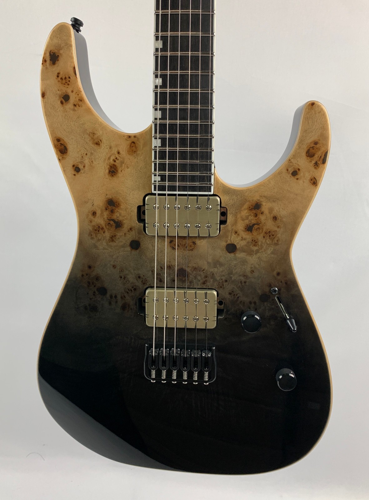 ESP E-II M-II NT Black Natural Fade Electric Guitar + Case B-Stock MIJ MII M2