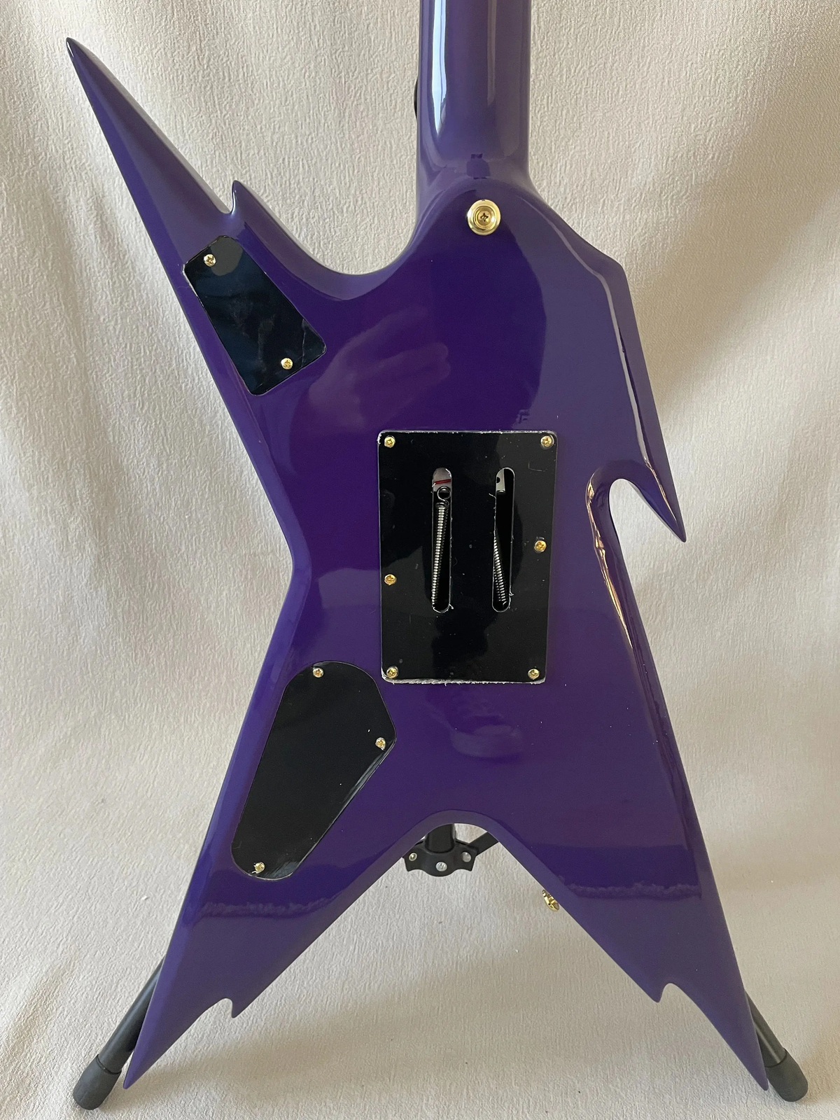 High-Quality Custom Dean Dime Razorback DCR Black Tooth Limited Guitar 6 Strings