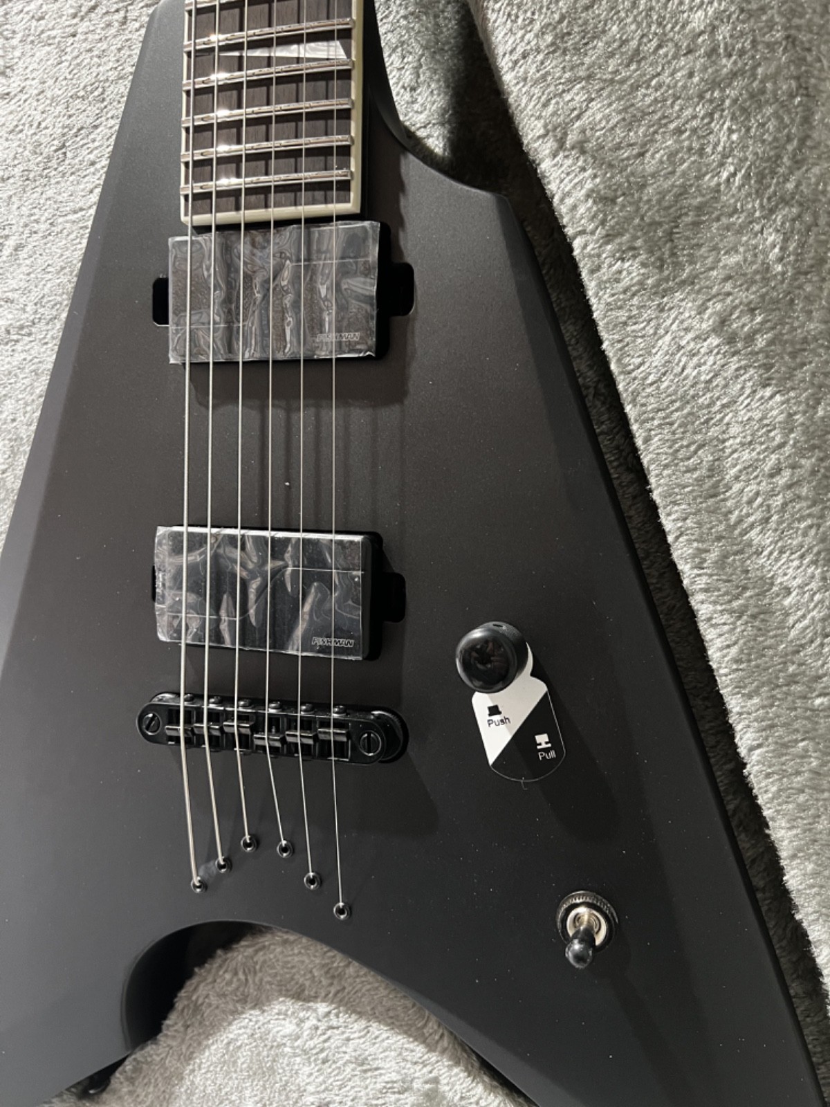 ESP LTD Arrow-1000NT Electric Guitar – Charcoal Metallic Satin