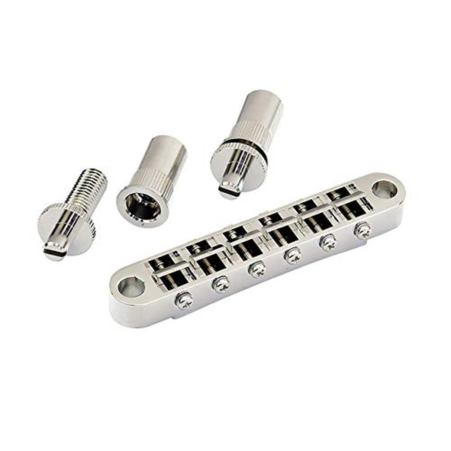Gotoh GE103B-T Tune-O-Matic Style Guitar Bridge with Large Metic Stud Posts, …