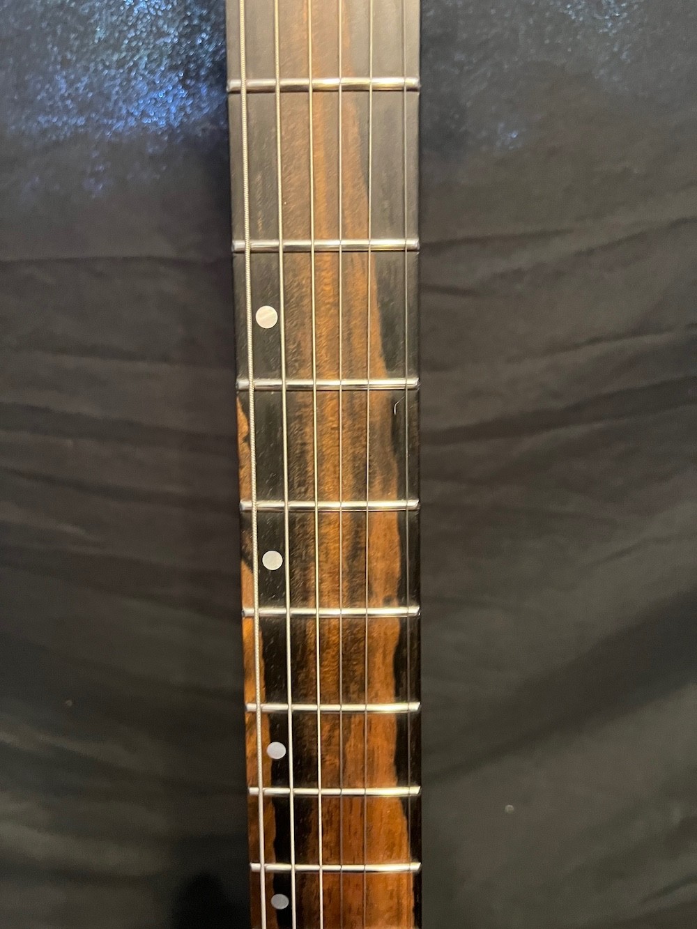 Kiesel Vanquish 6 Guitar See-Through Blue Swamp Ash-Zircote Board W/Case