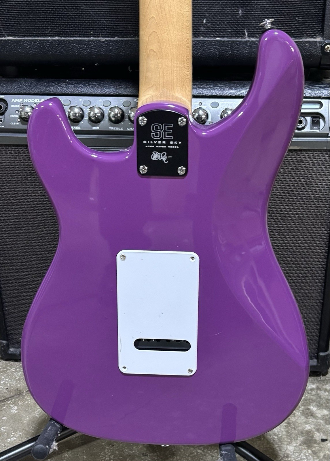 PRS SE John Mayer Signature Silver Sky Electric Guitar- Summit Purple