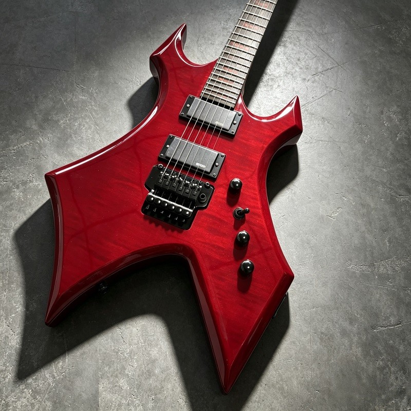 Ship US BC Style Warlock Extreme Electric Guitar Red Burst With Active Pickups
