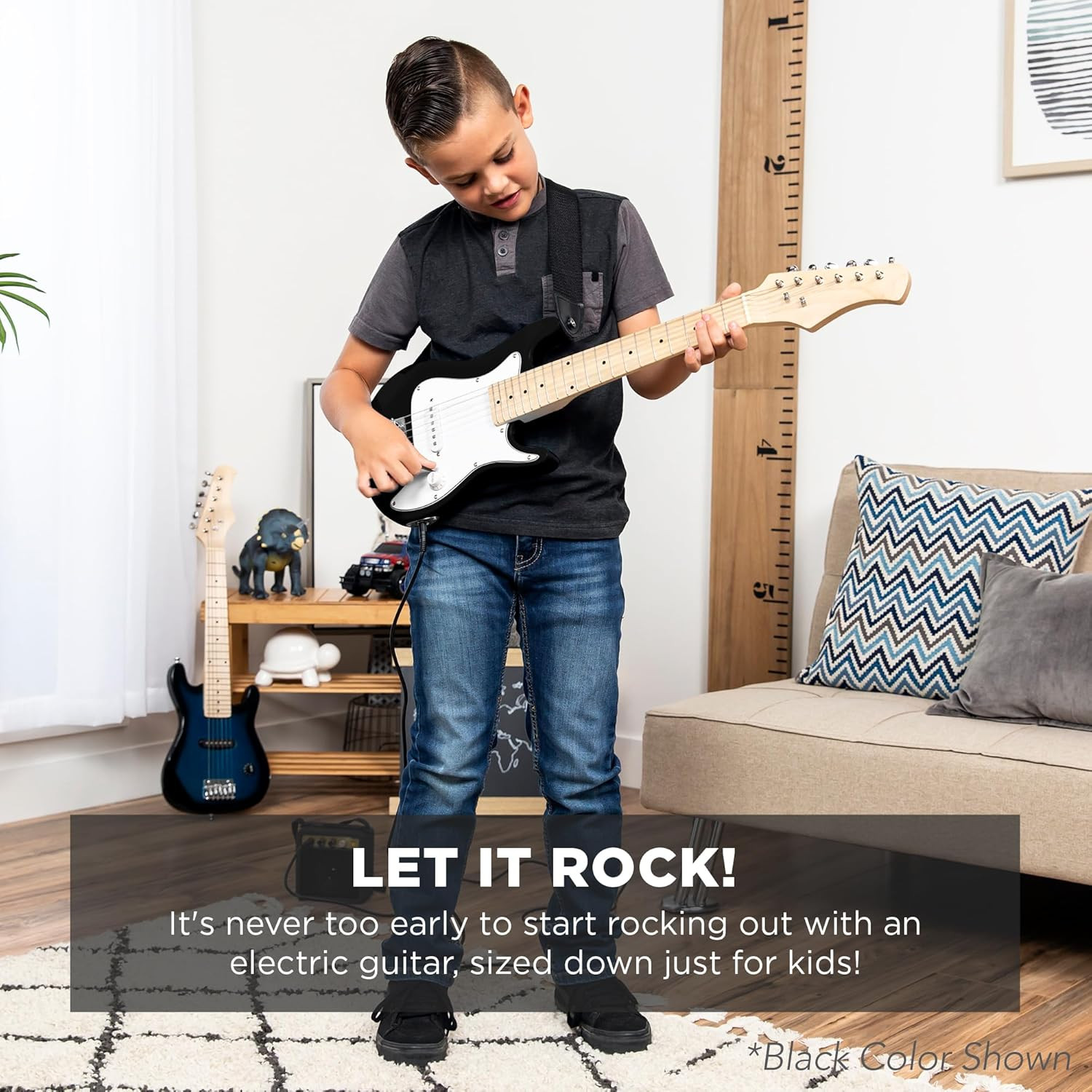 30In Kids Electric Guitar Beginner Starter Kit W/ 5W Amplifier, Strap, Gig Bag,