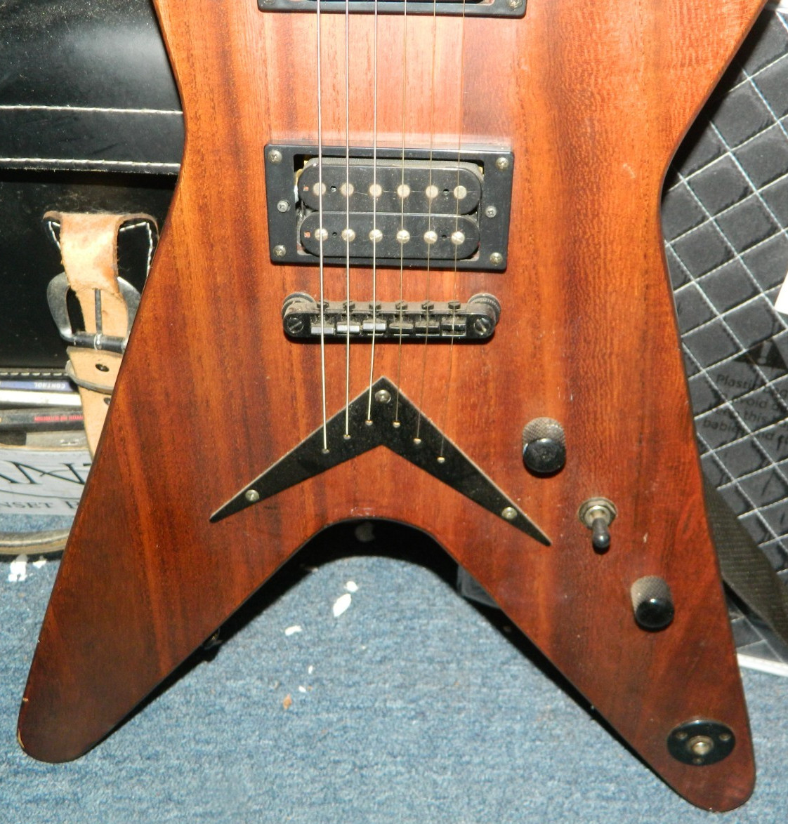 Vintage Dean MLX Mahogany Natural Finish Electric Guitar Excellent Condition