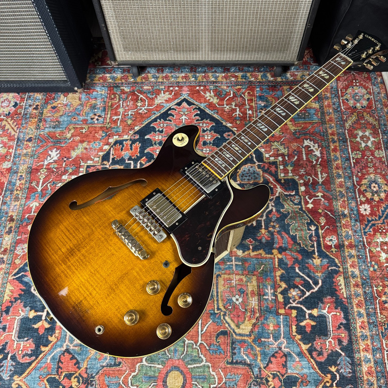 Greco SV800S Super View Semi Hollowbody ES339 Style Maxon PU2 Fujigen 1979