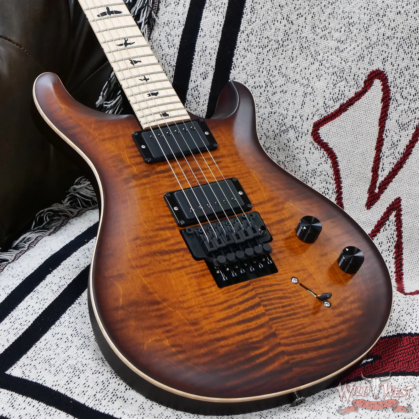 2023 PRS Dustie Waring DW CE 24 Floyd FR Maple Burnt Amber Smokeburst 7.50 lbs