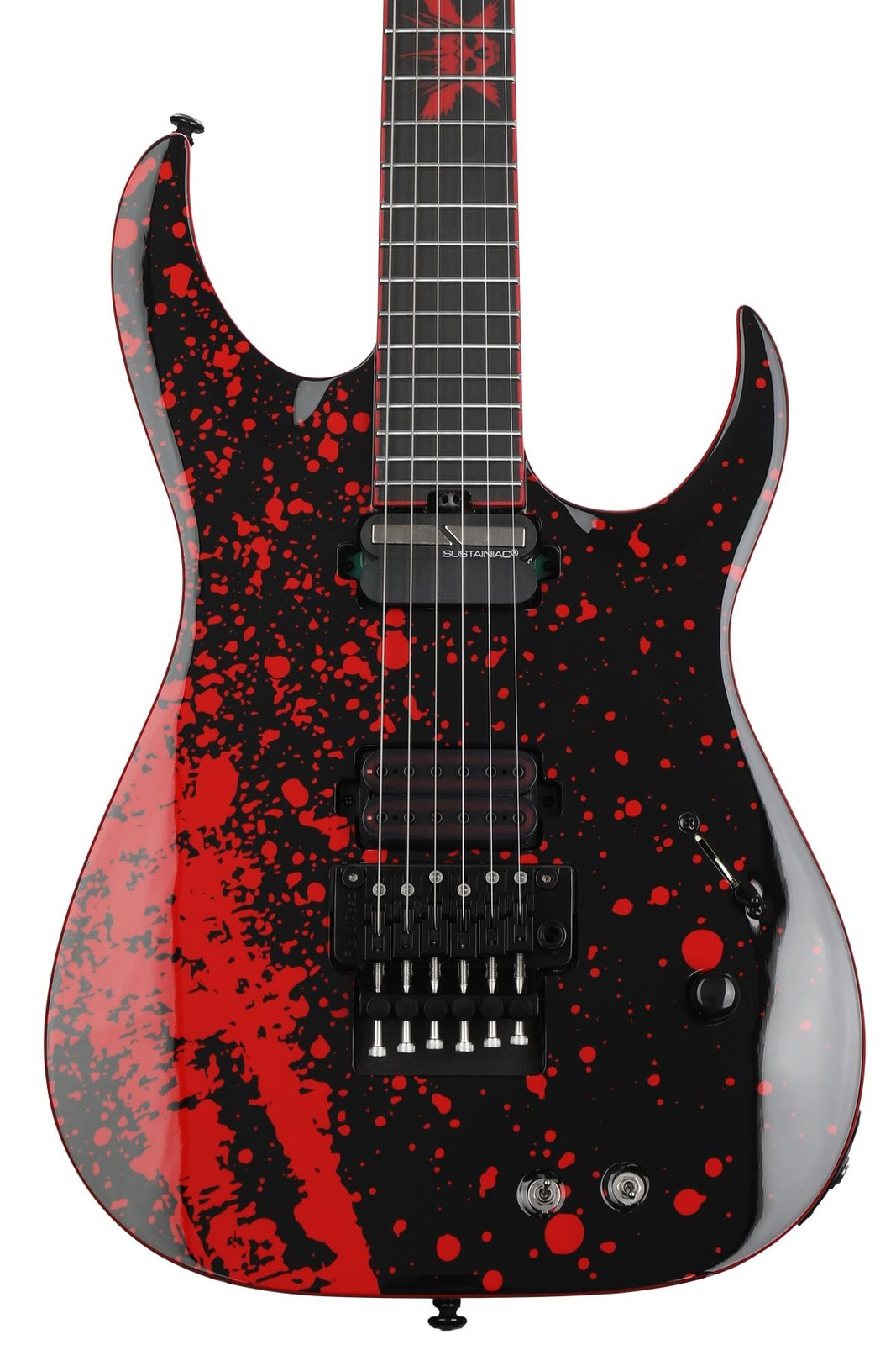 Schecter Sullivan King Banshee 6 FRS Electric Guitar – Obsidian Blood