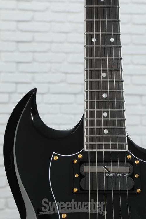 Schecter ZV-H6LLYW66D-S Zacky Vengeance Signature Electric Guitar – Gloss Black