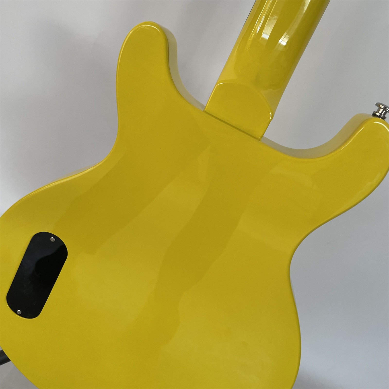 Electric Guitar Solid Body P90 Pickup Junior Yellow Mahogany Rosewood Fretboard