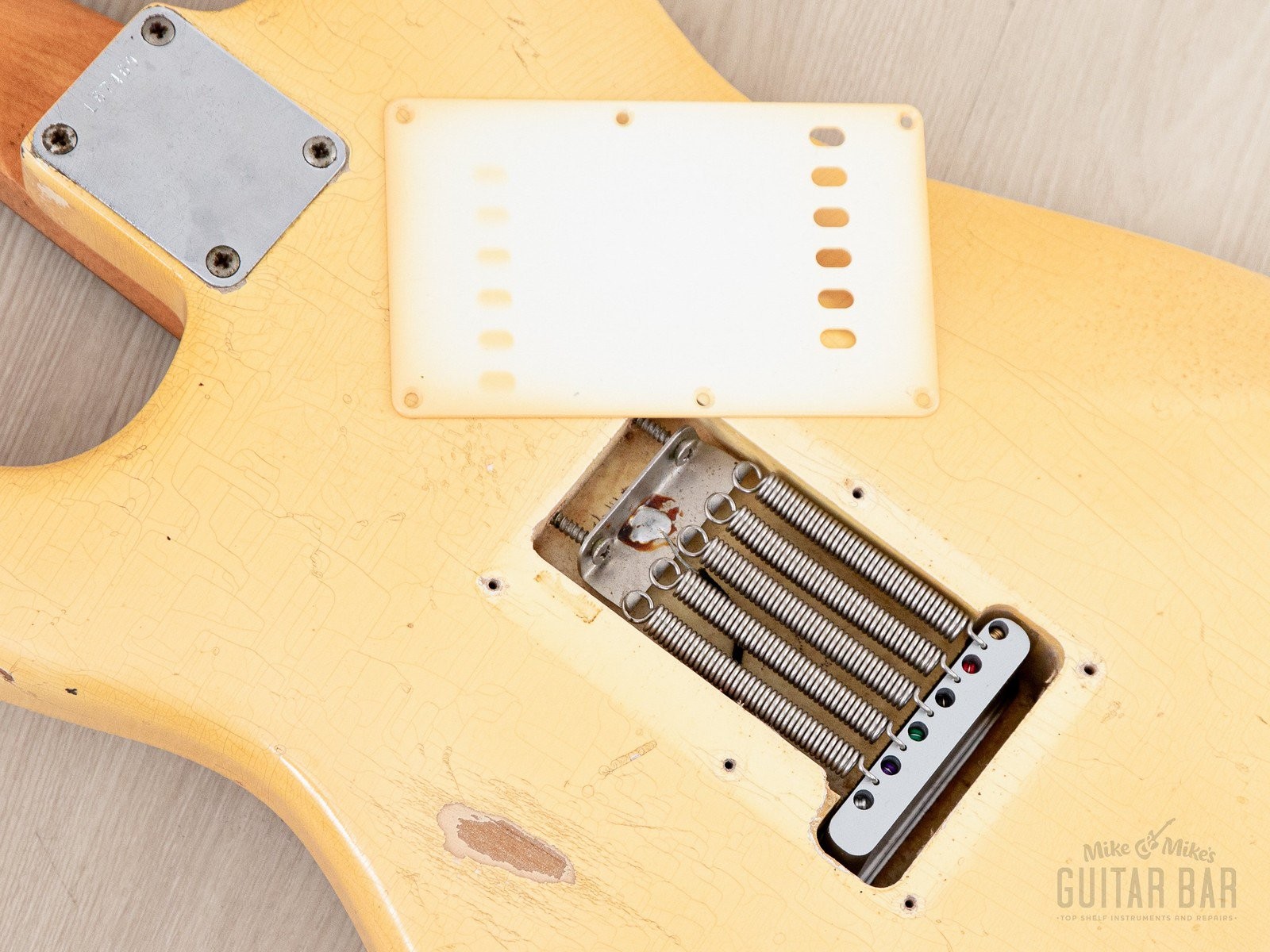 1965 Fender Stratocaster Vintage Guitar Olympic White w/ Case