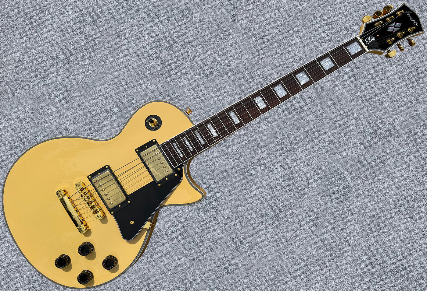 Firefly FFSPS LP Style Electric Guitar Cream Yellow Mahogany Body Alnico 5 Picku
