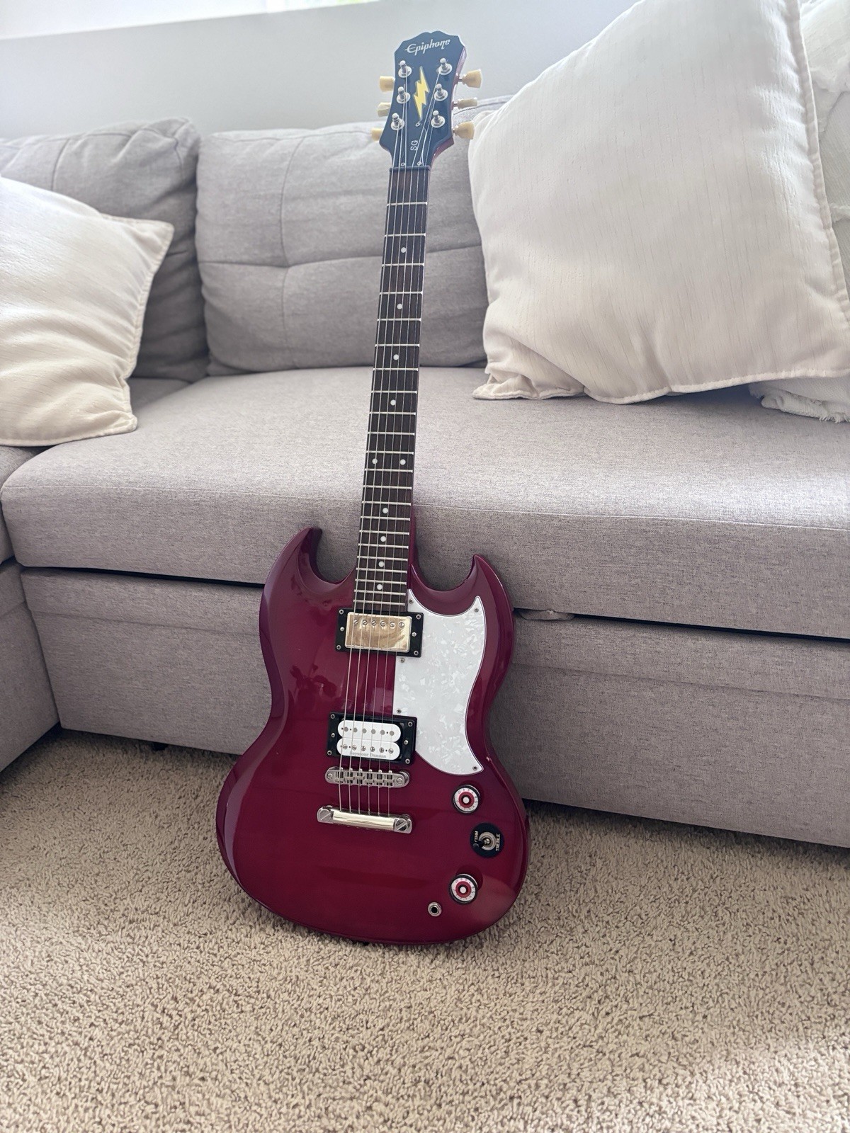 ⁠Custom 2007 Epiphone SG Standard MIK – Seymour Duncan Pickups,upgrade&hardcase