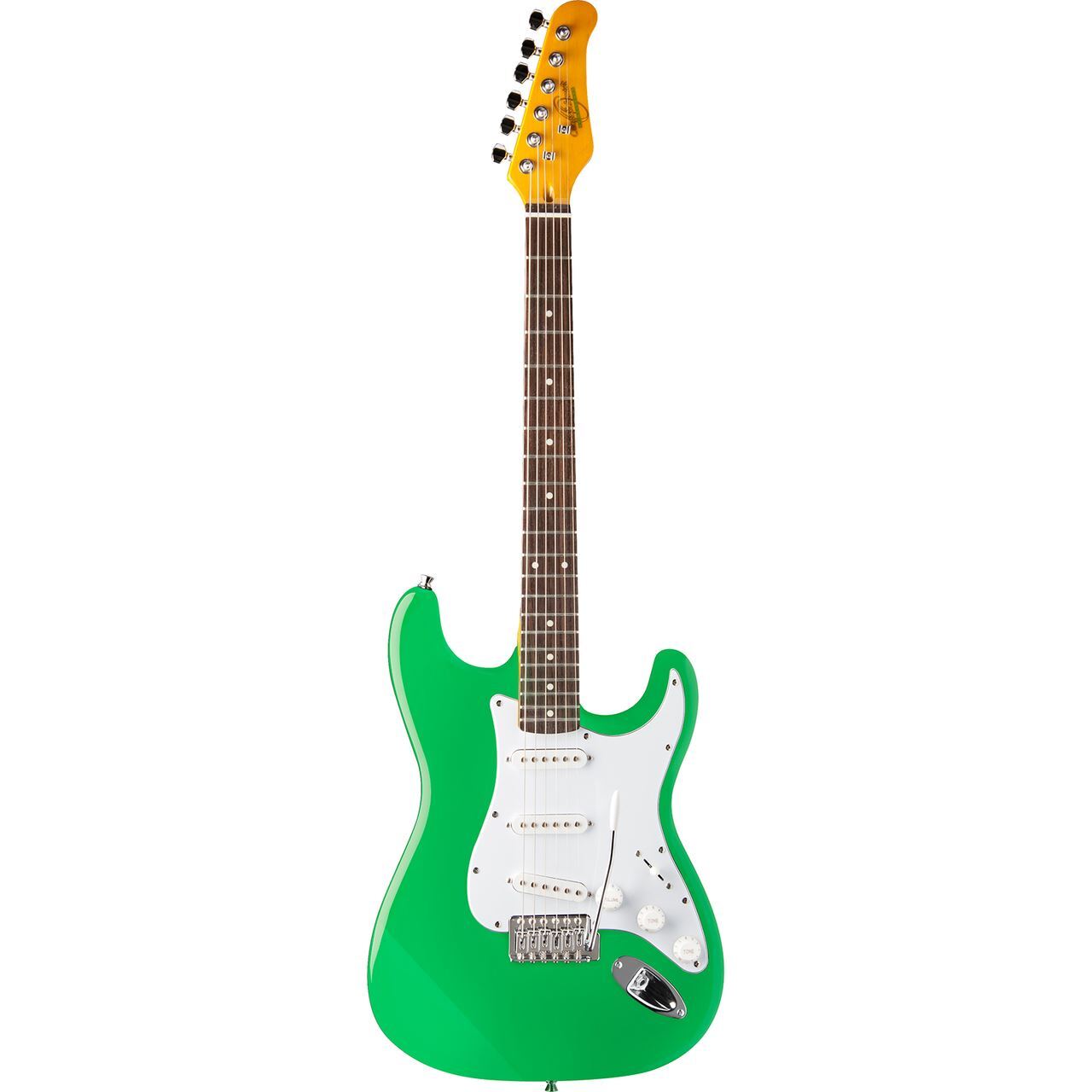 Oscar Schmidt OS-300-SFG Solid Body Double Cutaway Electric Guitar, Surf Green
