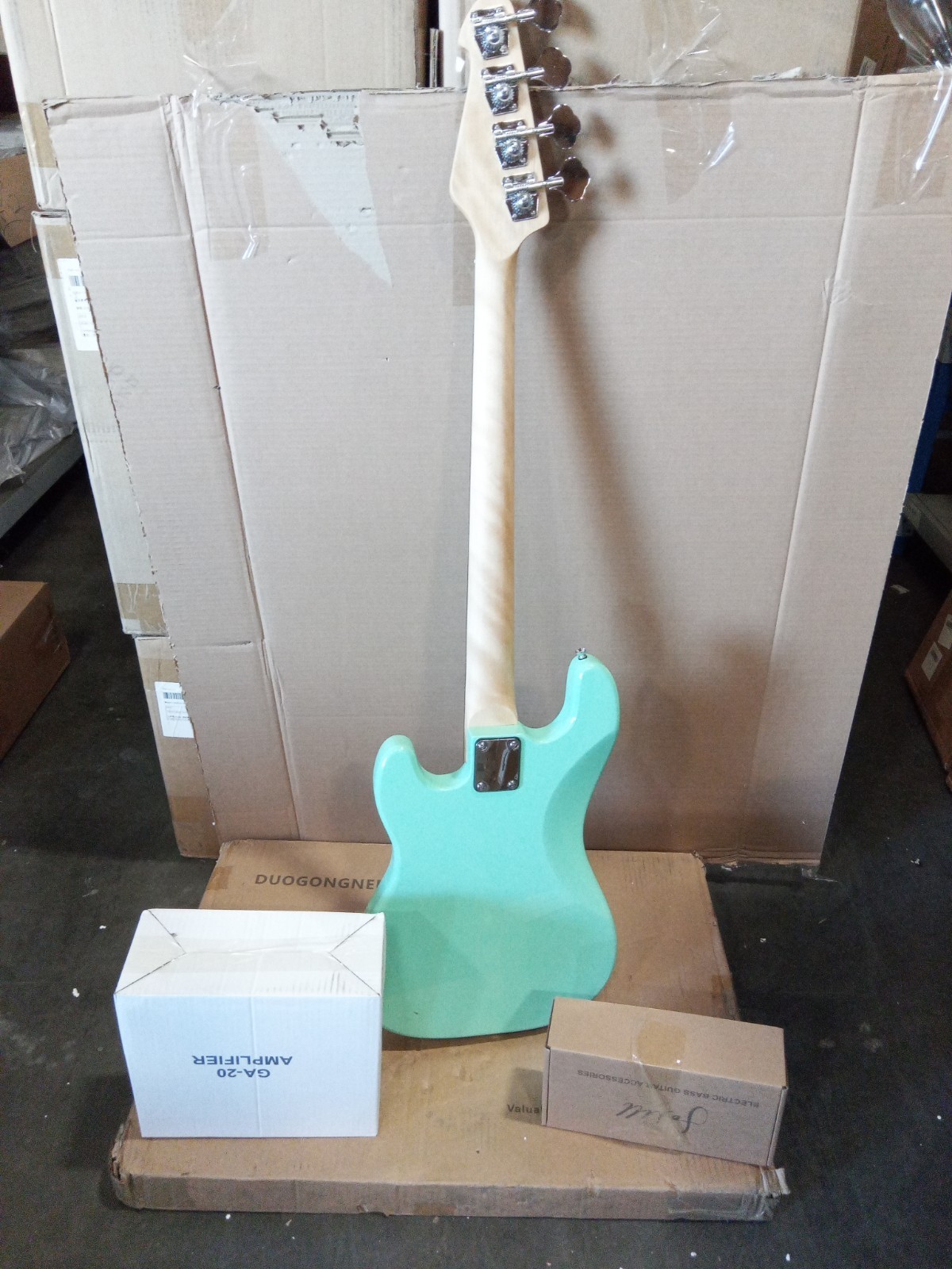 Open box Fojill 4String P Bass Style Electric Bass Surf Green 1ZC1C7980311431663