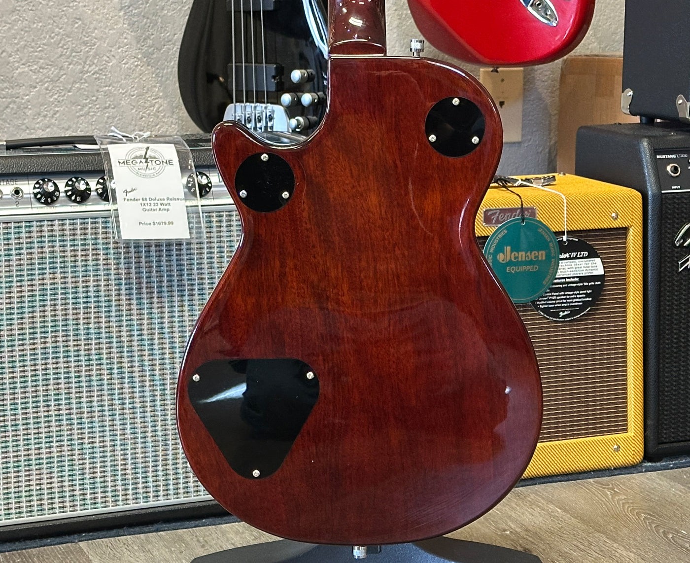 Gretsch G5220 BT BroadTron Jet in Dark Cherry Metallic w/ Case